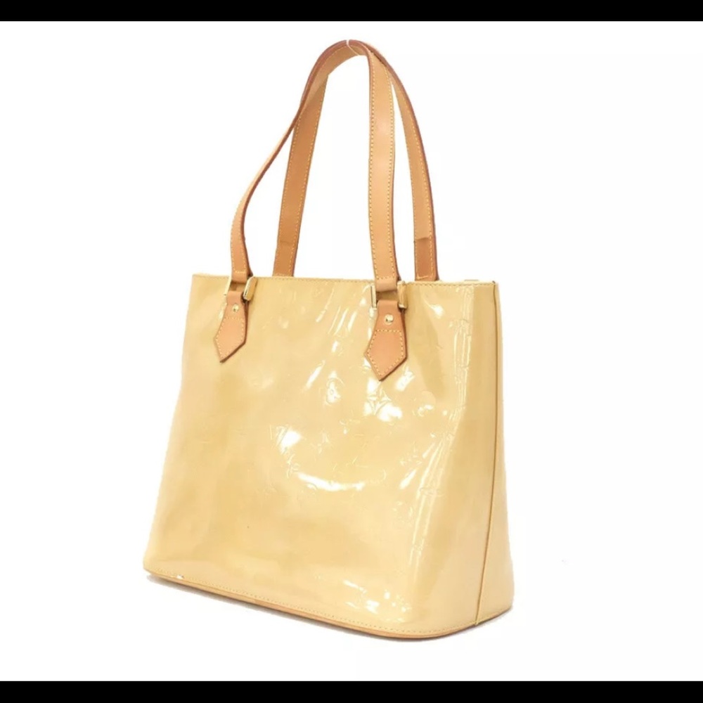 LOUIS VUITTON 🌺 Vintage Yellow Houston Vernis Shoulder Bag EVC!